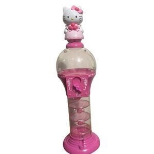Hello Kitty Pink Gumball Machine Kawaii Coin Bank Sanrio Co 22" Tall works